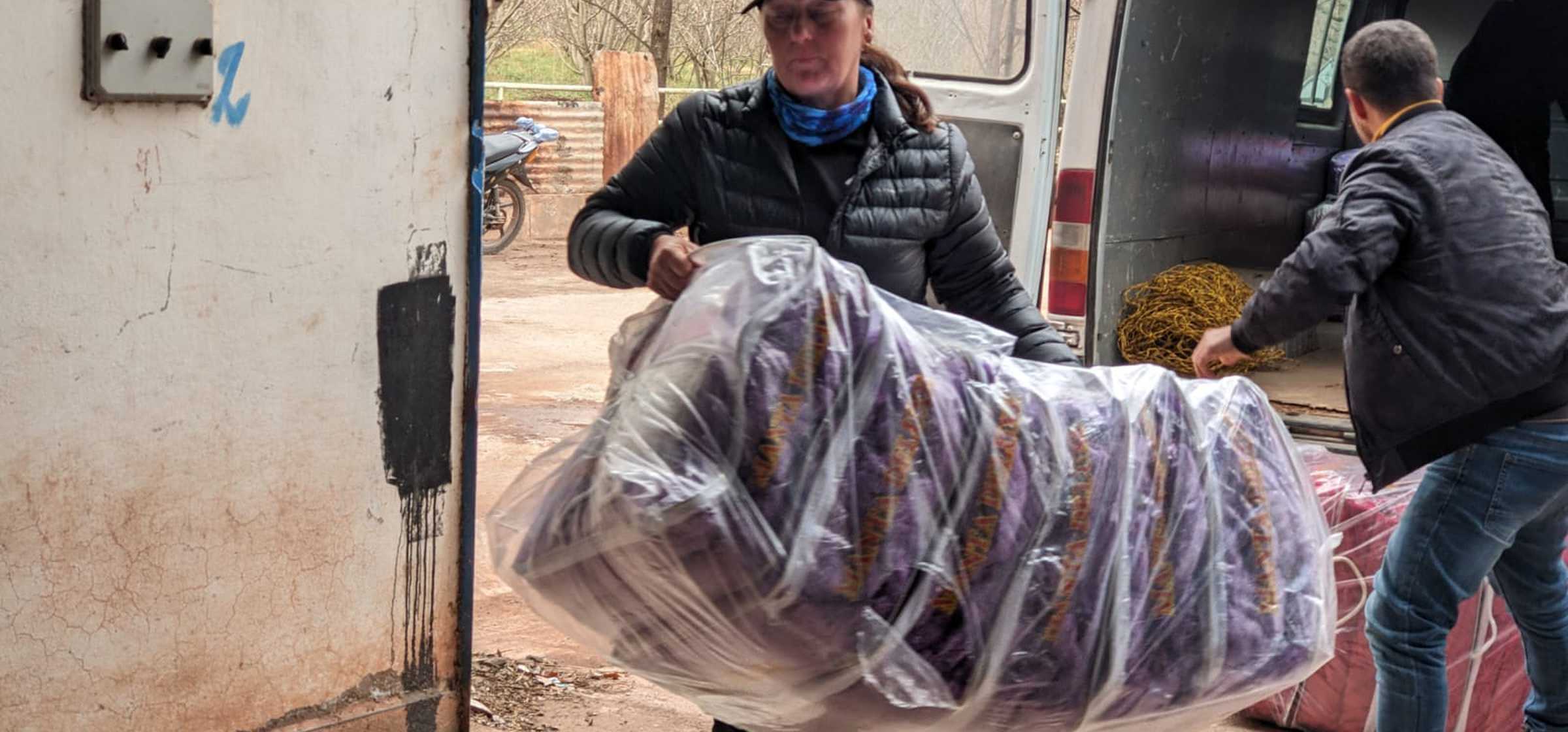 Task Force Kiwi unloading much needed blankets for affected populations in the High Atlas Mountains.jpeg